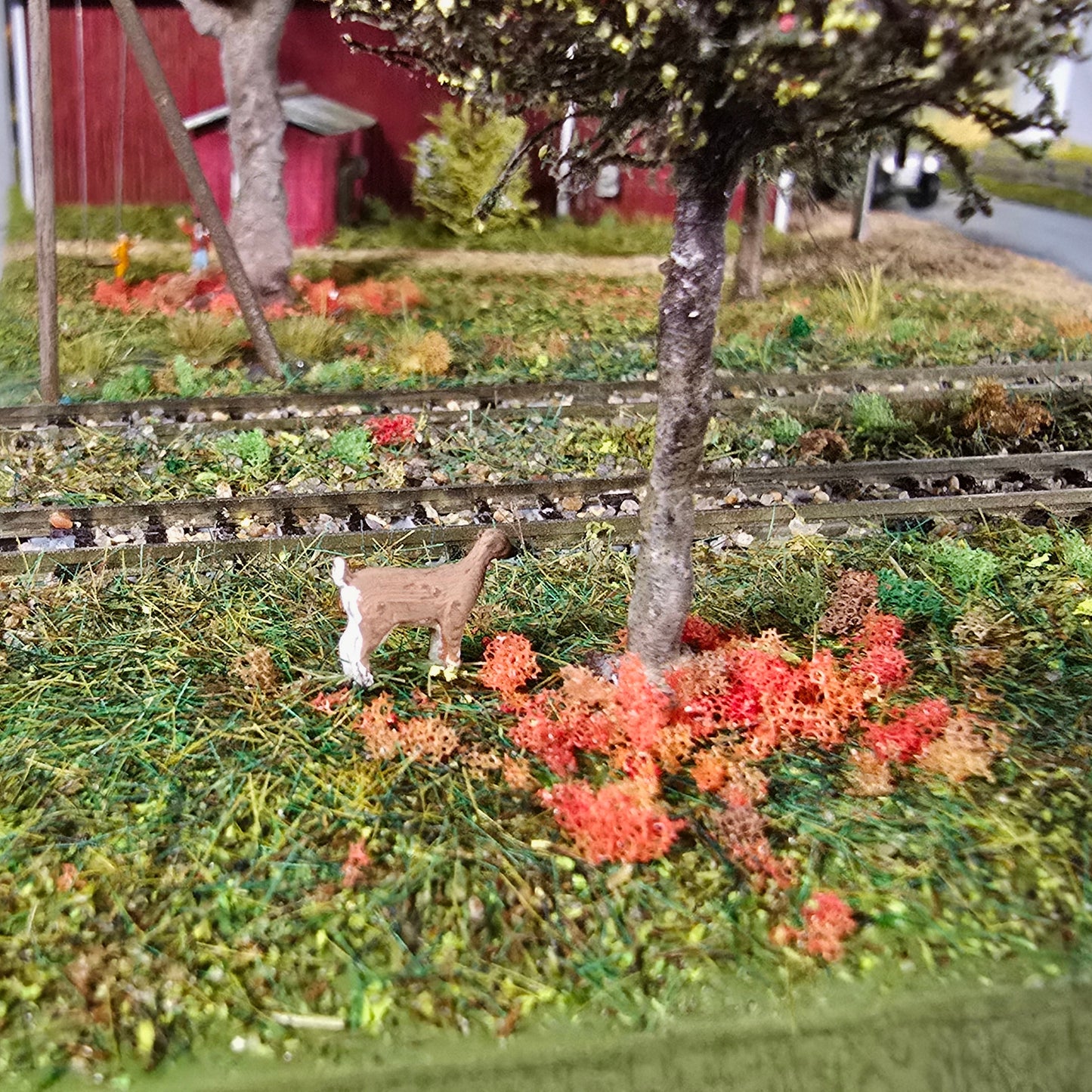 Miniature Monday Special Custom Wind Turbine Diorama – Motorized Farm Scene with Lighting & Kato Track Integration