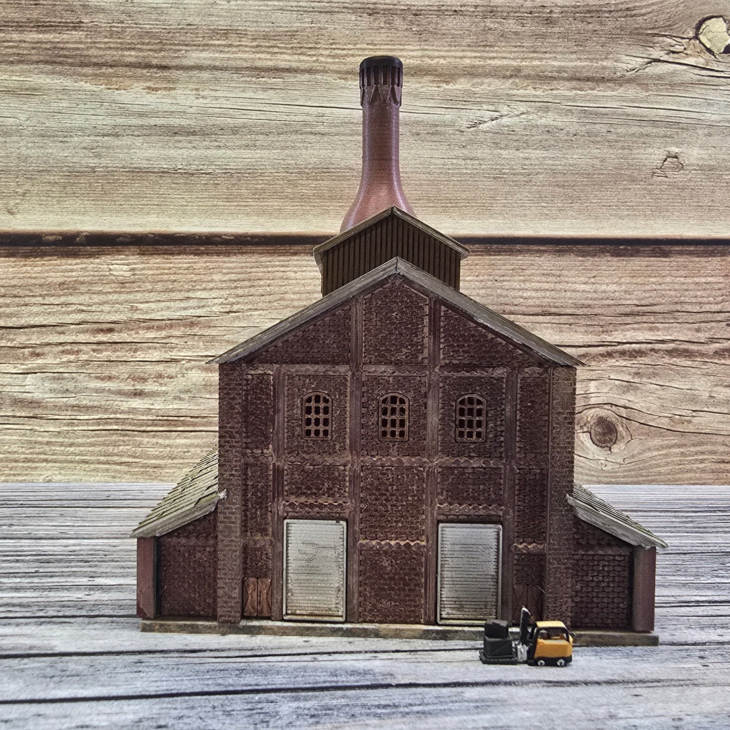N Scale Jeannette Glass Factory Kit – 3D Printed Industrial Landmark | Resin & PLA | Dioramas, Layouts, Miniatures
