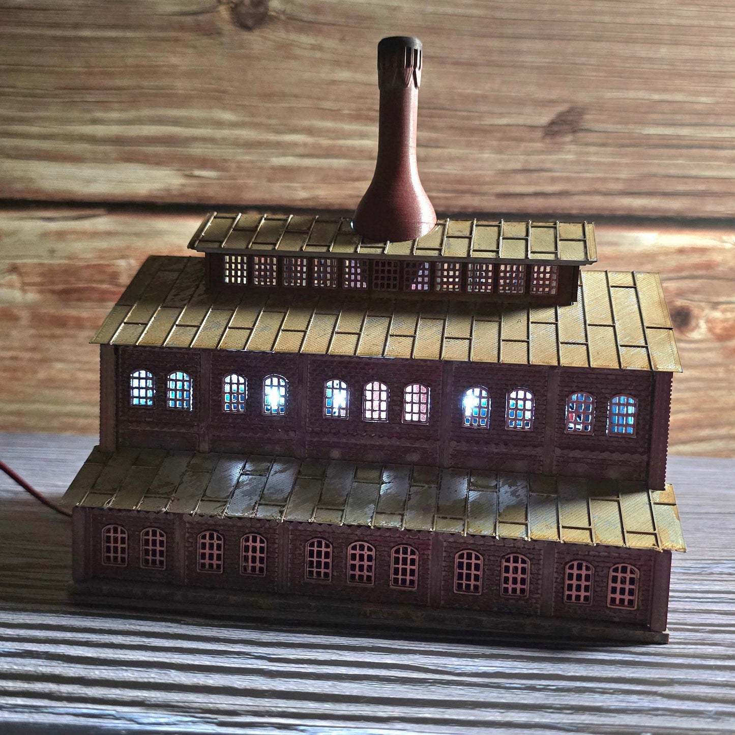 N Scale Jeannette Glass Factory Kit – 3D Printed Industrial Landmark | Resin & PLA | Dioramas, Layouts, Miniatures