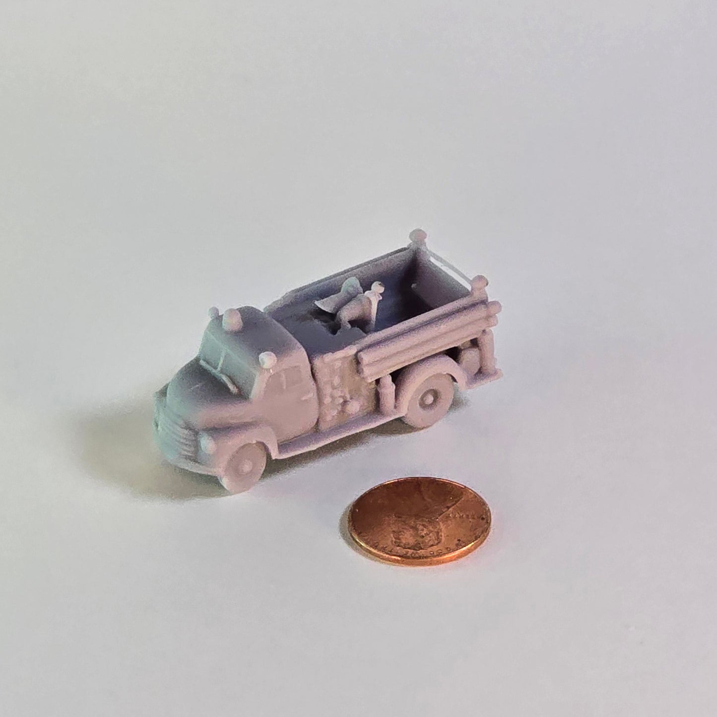 N scale Hose Fire Truck – Resin Model Vehicle