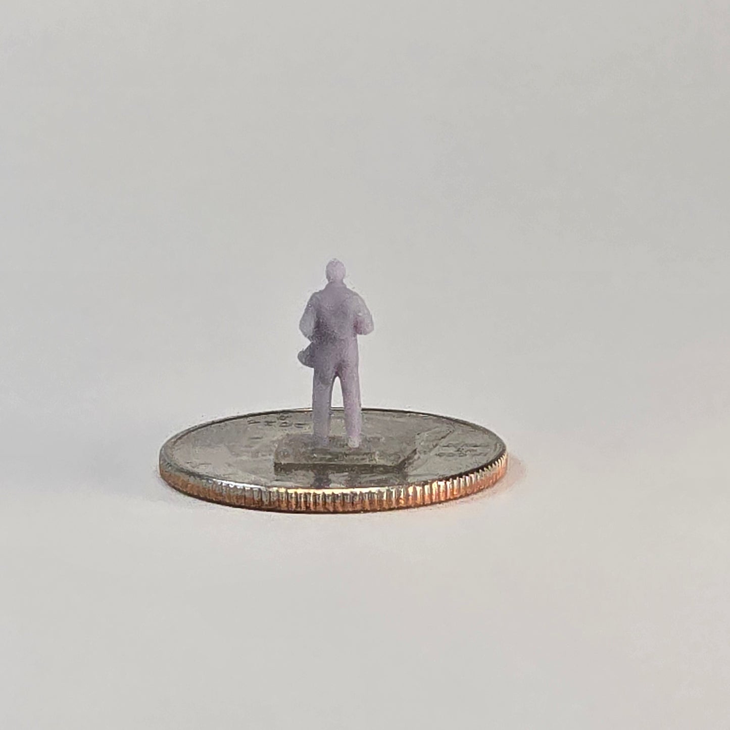 N Scale Pilot with Helmet in Hand – 12mm Airfield or Hangar Scene Figure