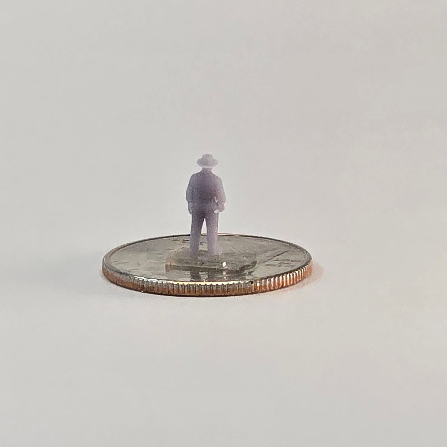 N Scale Farmer with Scythe – 12mm Harvest Scene Figure