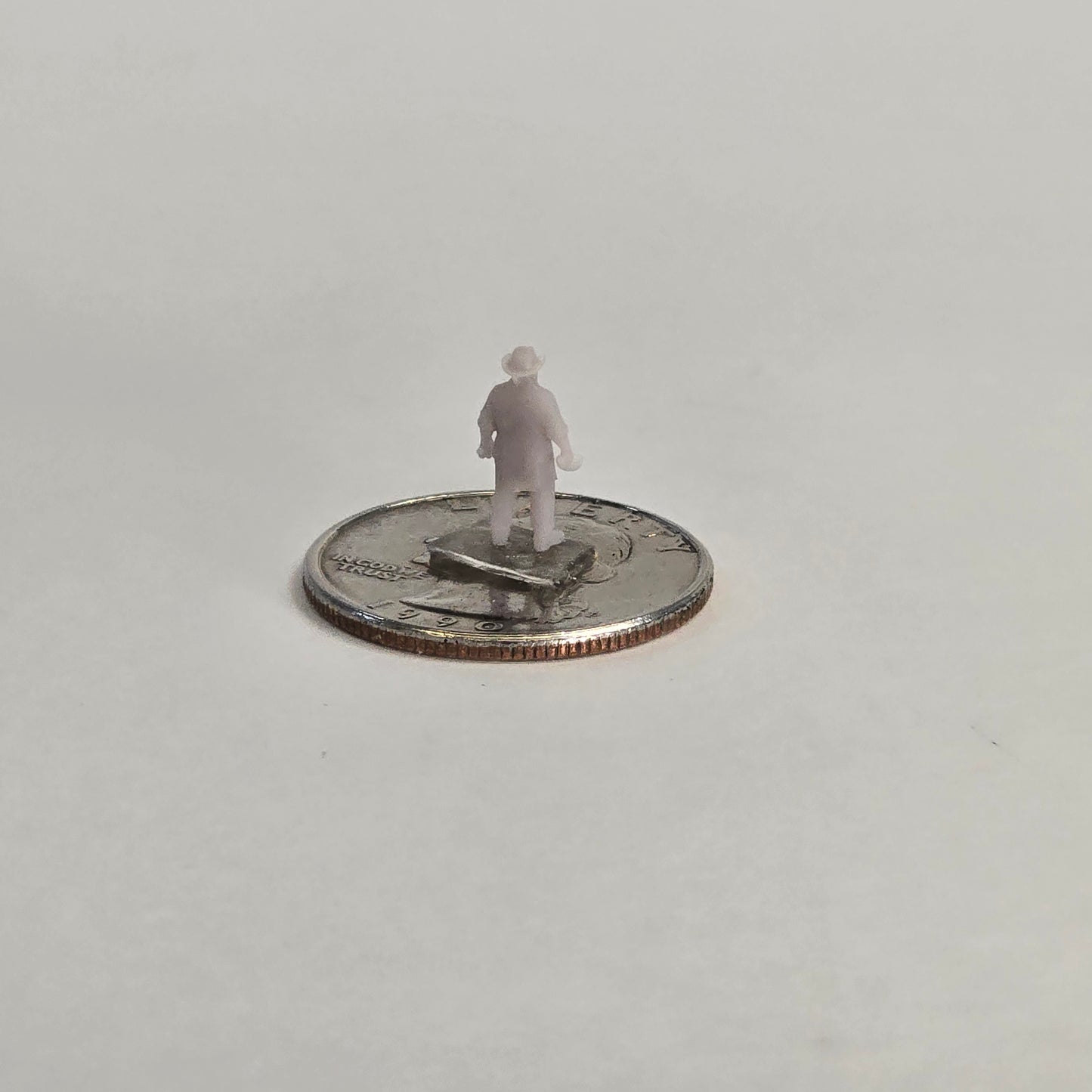 N Scale Cowboy Cook – “Cookie” | Unpainted Western Miniature for Dioramas & Train Layouts