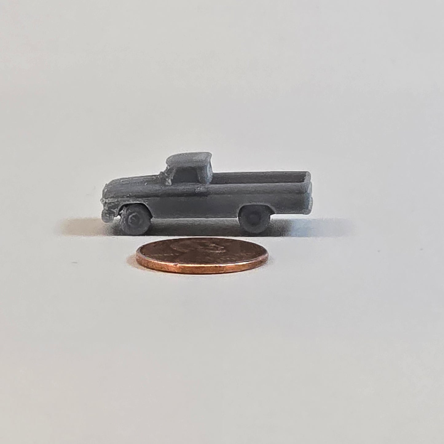 Sculptural Grey – Vintage Ford F250 Long Bed Pickup | 10mm Scale Truck