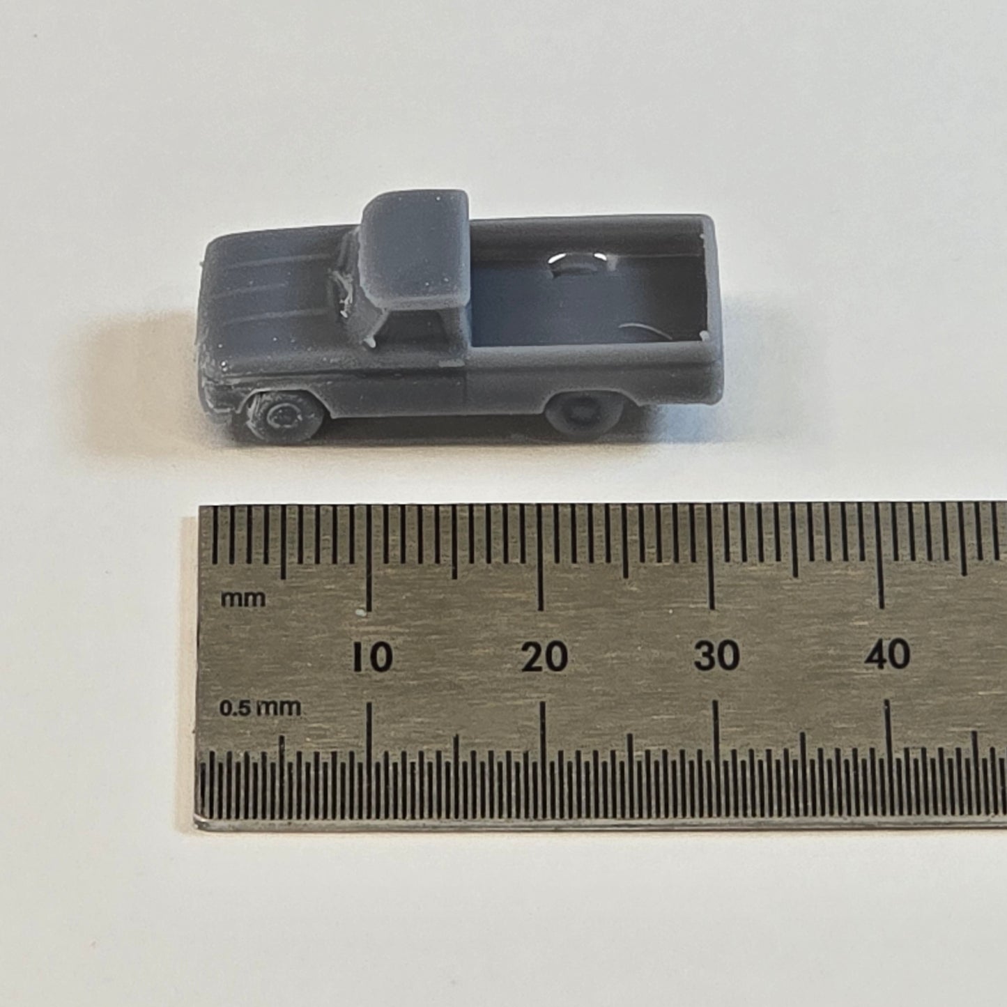 Sculptural Grey – Vintage Ford F250 Long Bed Pickup | 10mm Scale Truck