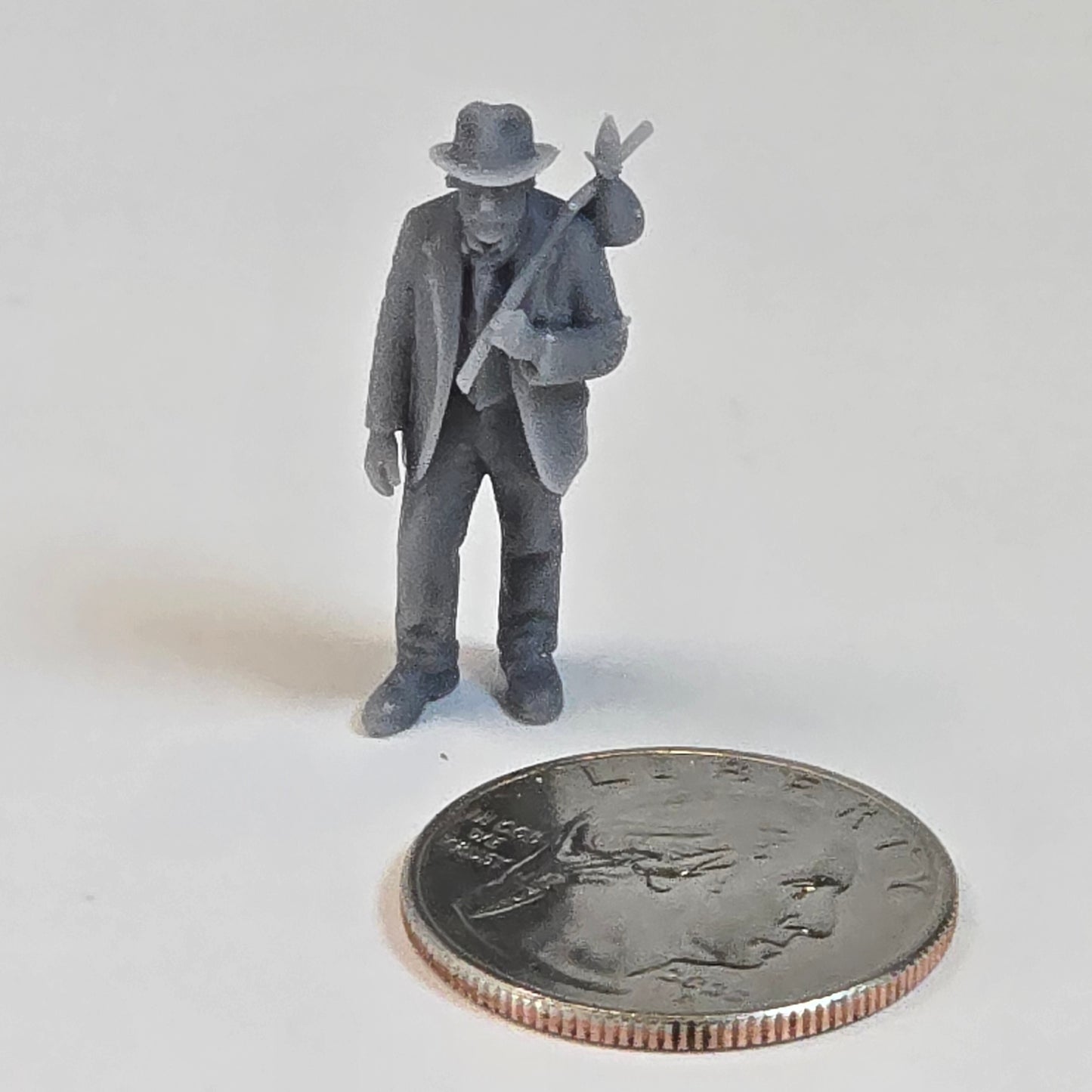 Large Hobo Walking with Bindle – 30mm Tall Resin Figure