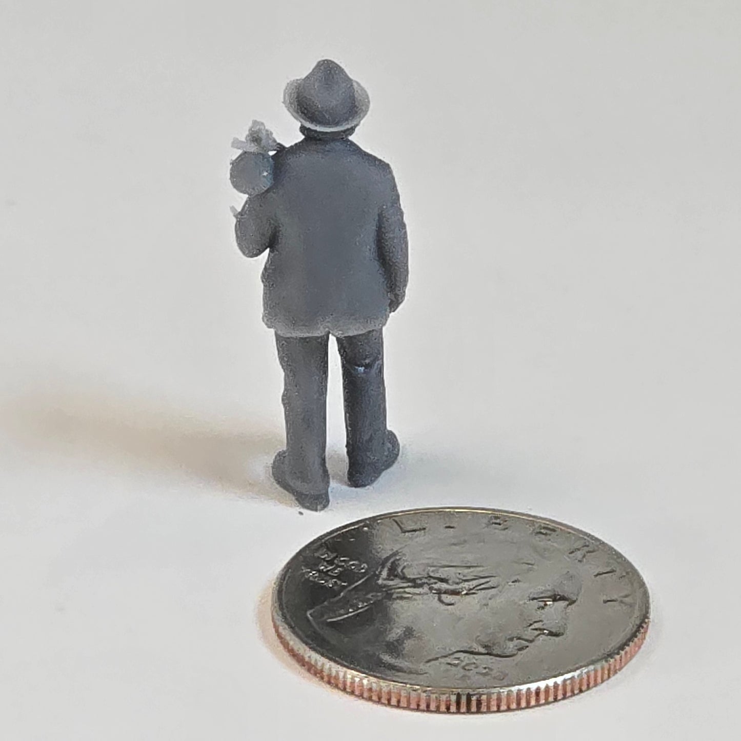 Large Hobo Walking with Bindle – 30mm Tall Resin Figure