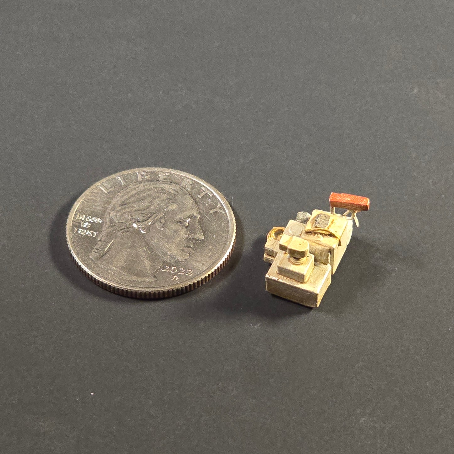Miniature Lunar Tools & Supplies Module in Sculptural Resin (Unpainted) Prop