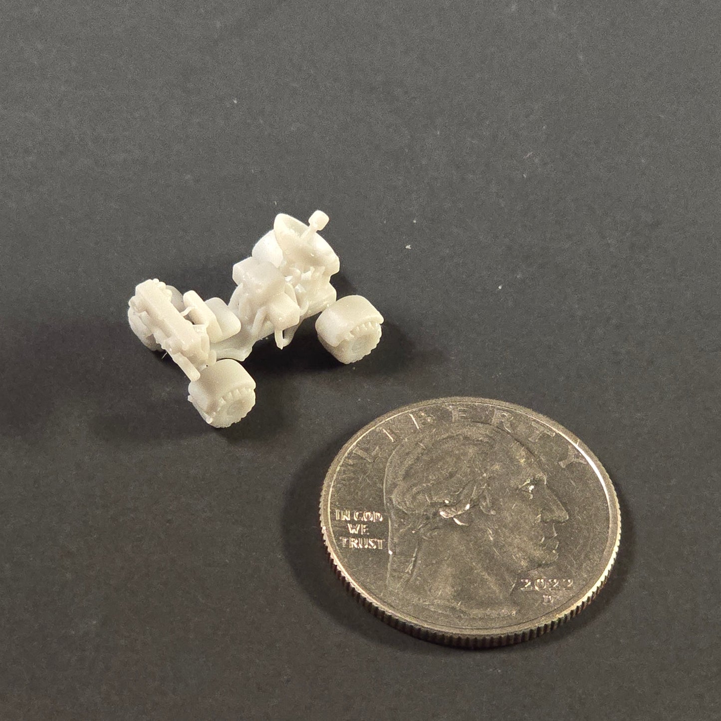 Miniature Lunar Rover Collectible in Sculptural Resin (Unpainted) vehicle