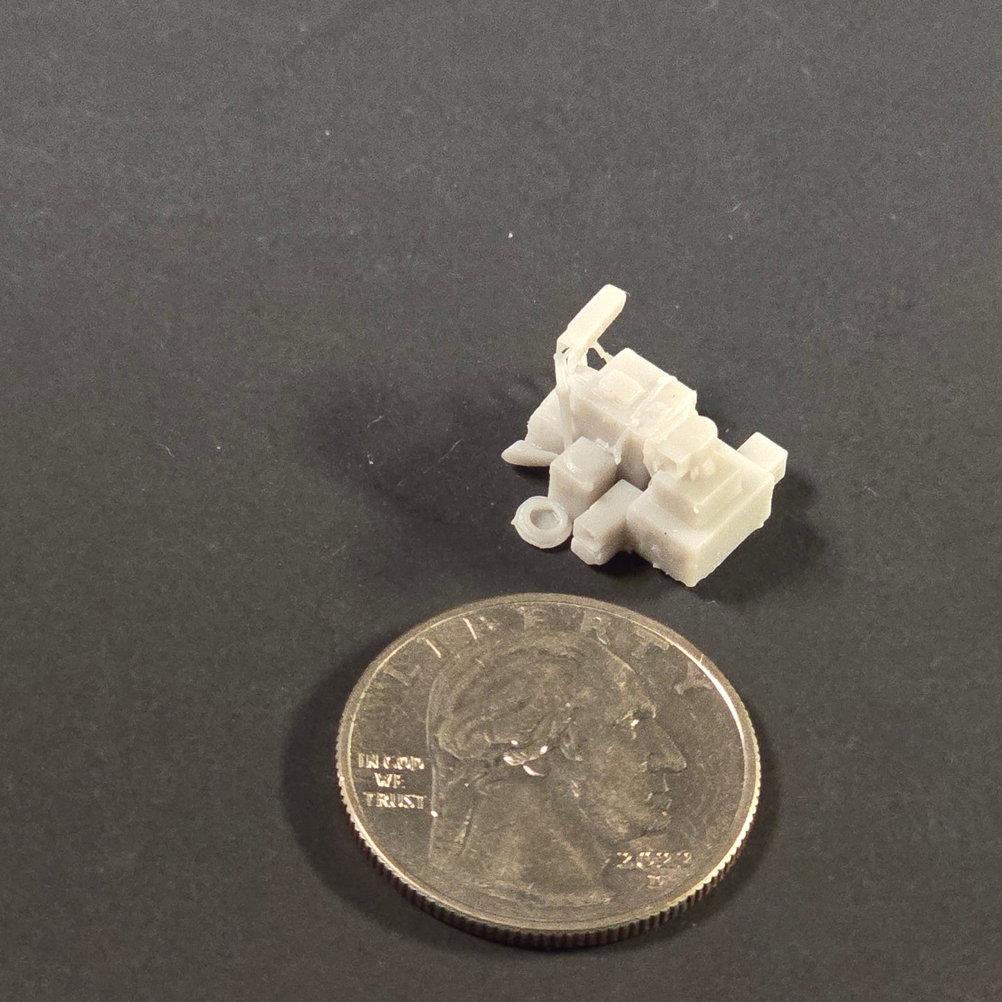 Miniature Lunar Tools & Supplies Module in Sculptural Resin (Unpainted) Prop