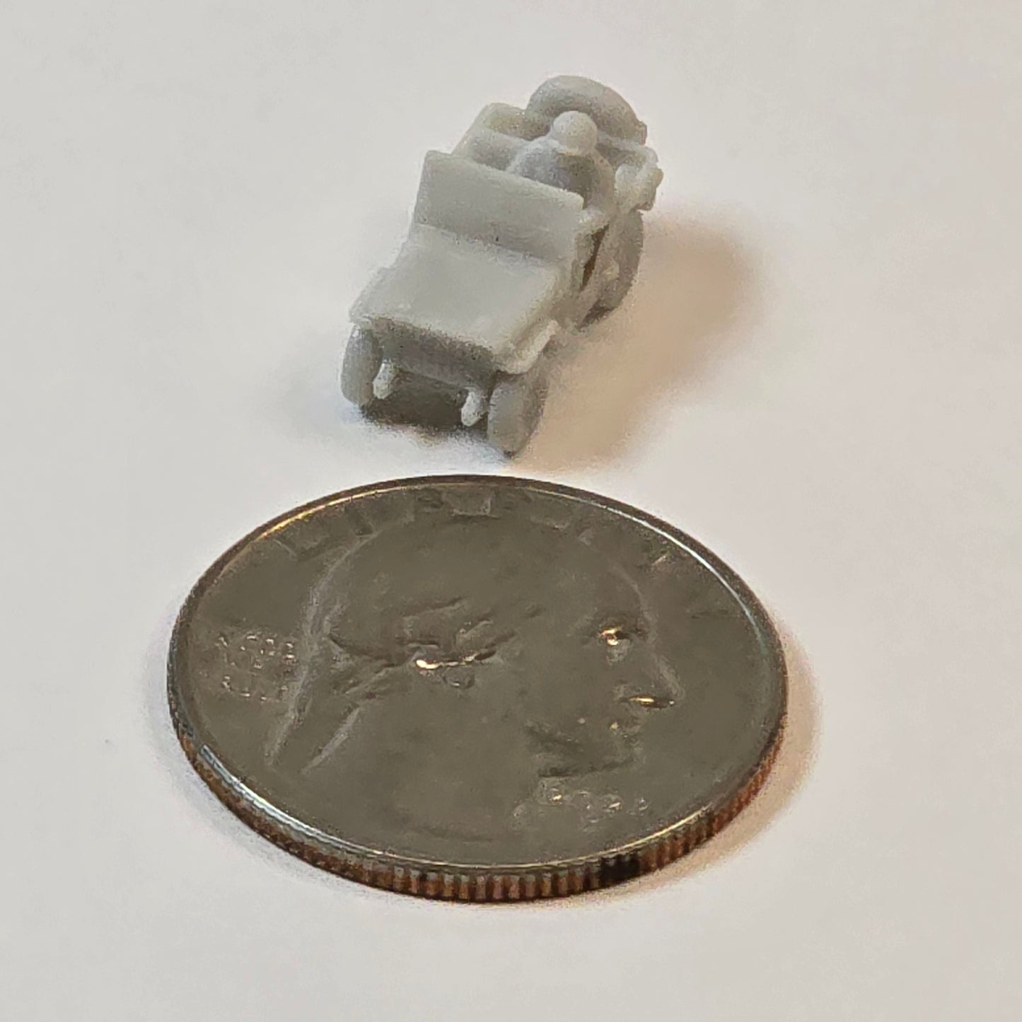 UnPainted Painted Military Jeep with Driver (car)