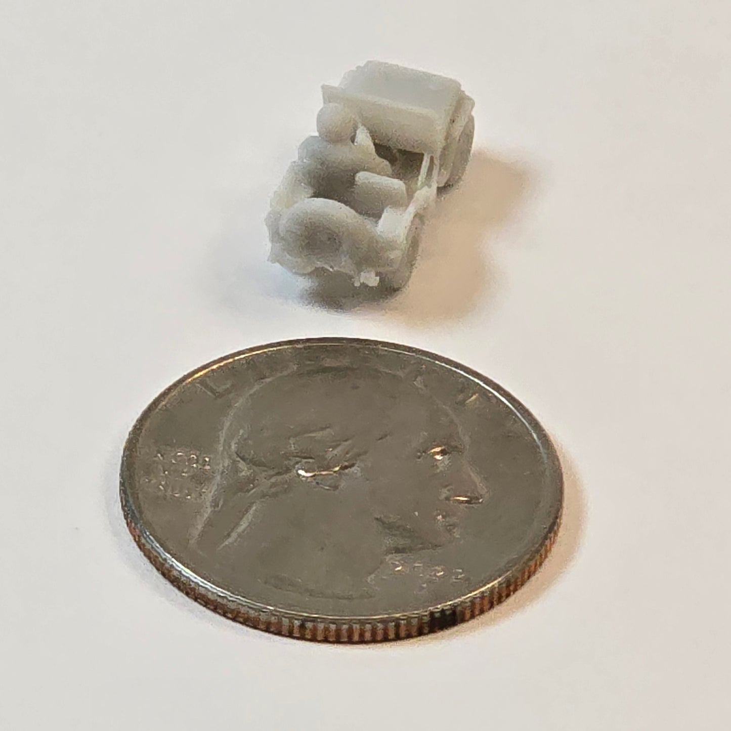 UnPainted Painted Military Jeep with Driver (car)