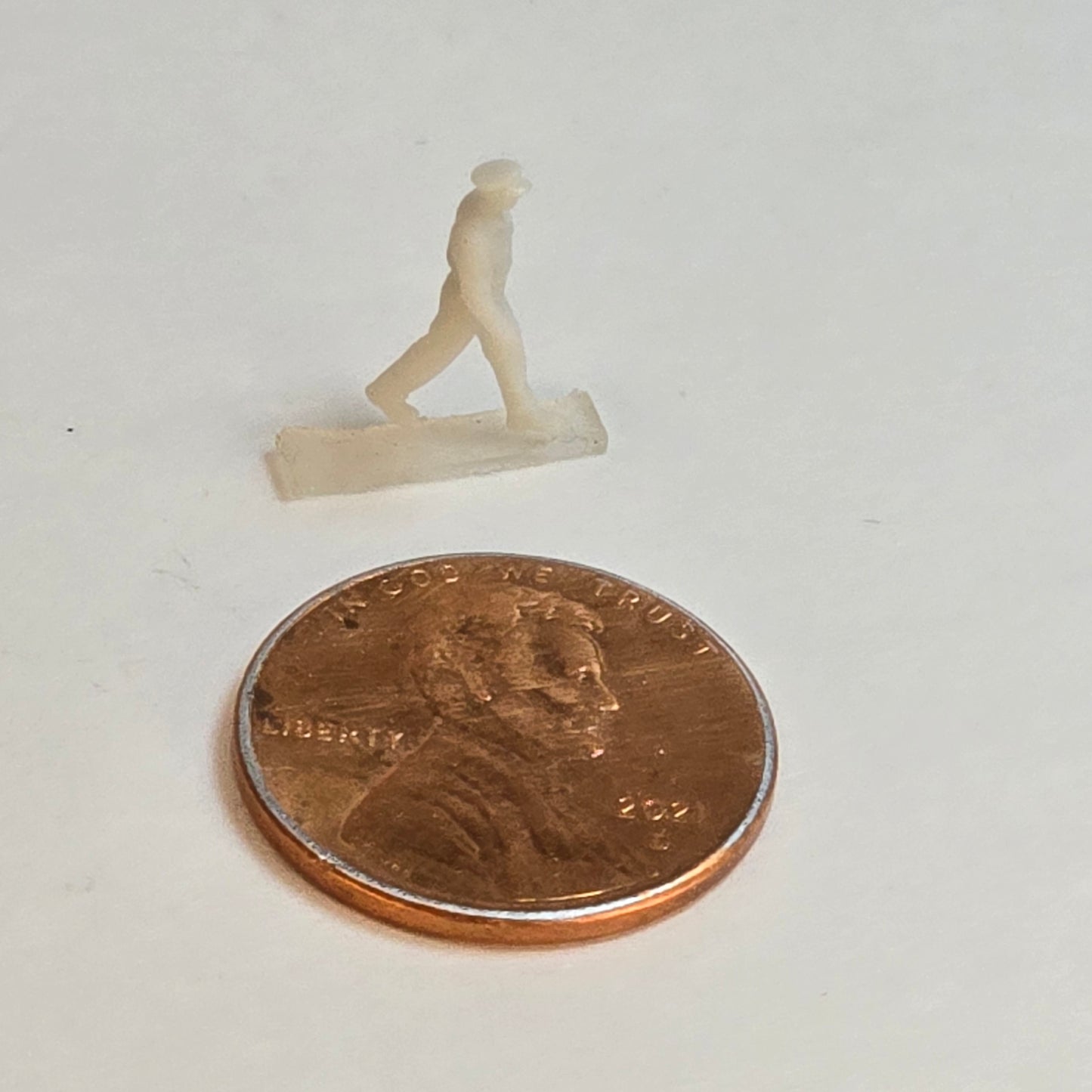 Unpainted Soldier People Figure – Walking Pose