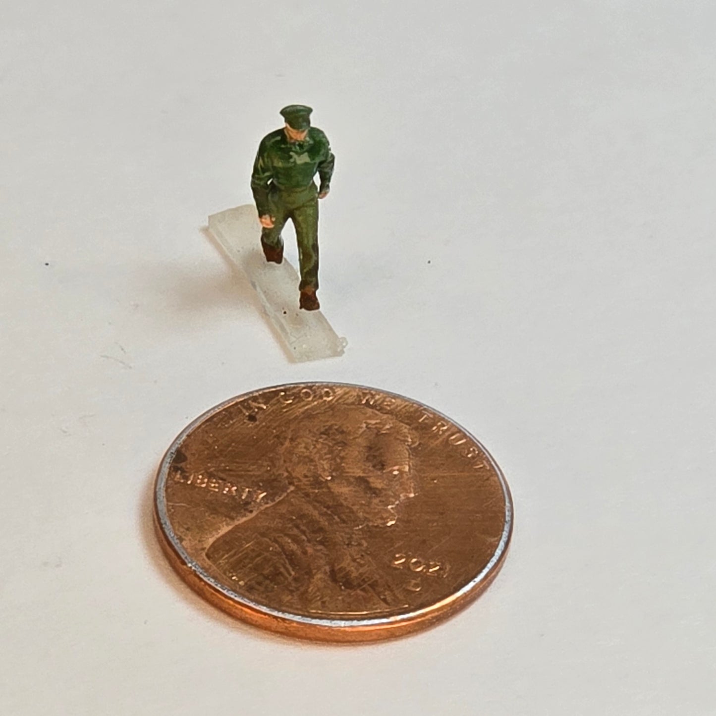 Unpainted Soldier People Figure – Walking Pose