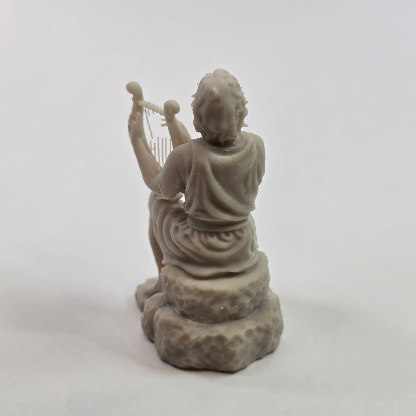Seated David with Harp – 70 mm Tall Resin Miniature