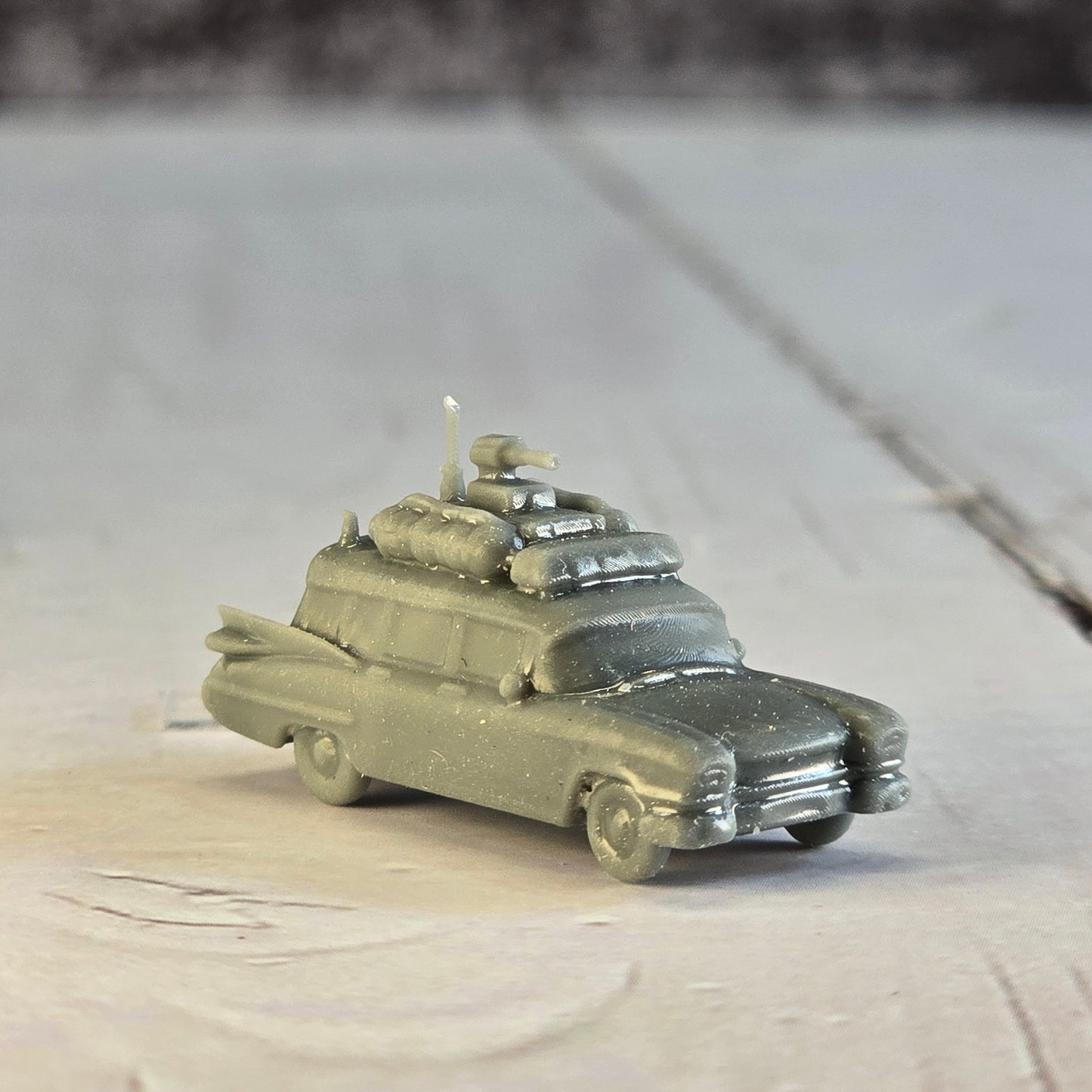 12mm Resin Printed Ghostbuster-Style Ecto Car – Vehicle Diorama, doll houses, scale modelers, camera props, scene building