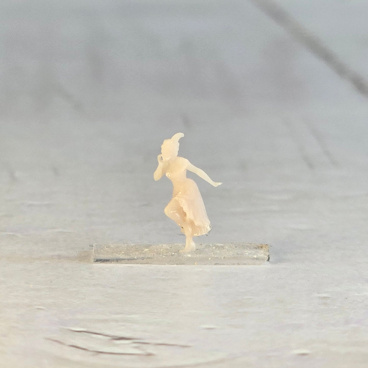 12mm figurine Resin Printed "Trixie Twostep" – Dancing Saloon Girl Diorama, doll houses, scale modelers, camera props, scene building
