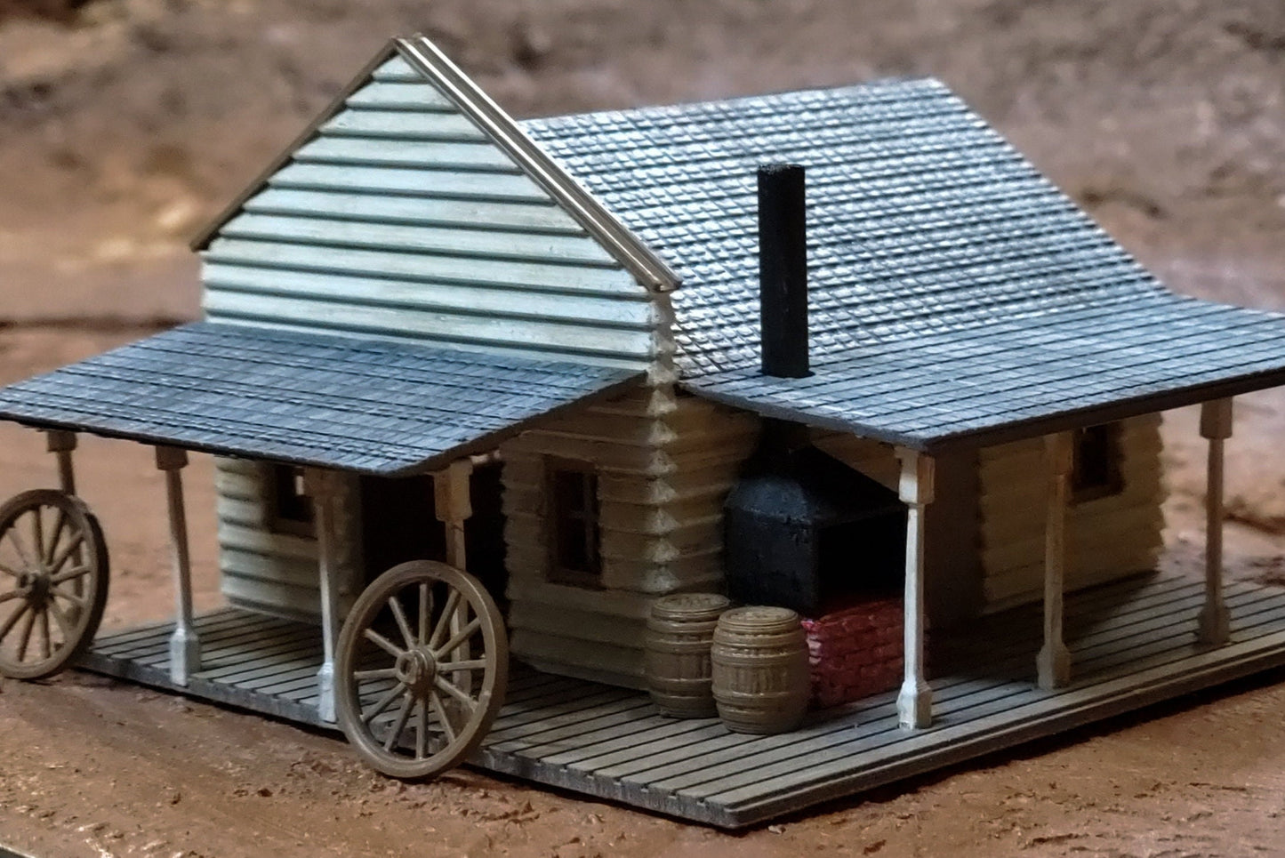 N Scale Old Western Ghost Town Sample Kit - Accessories - 3D Printed