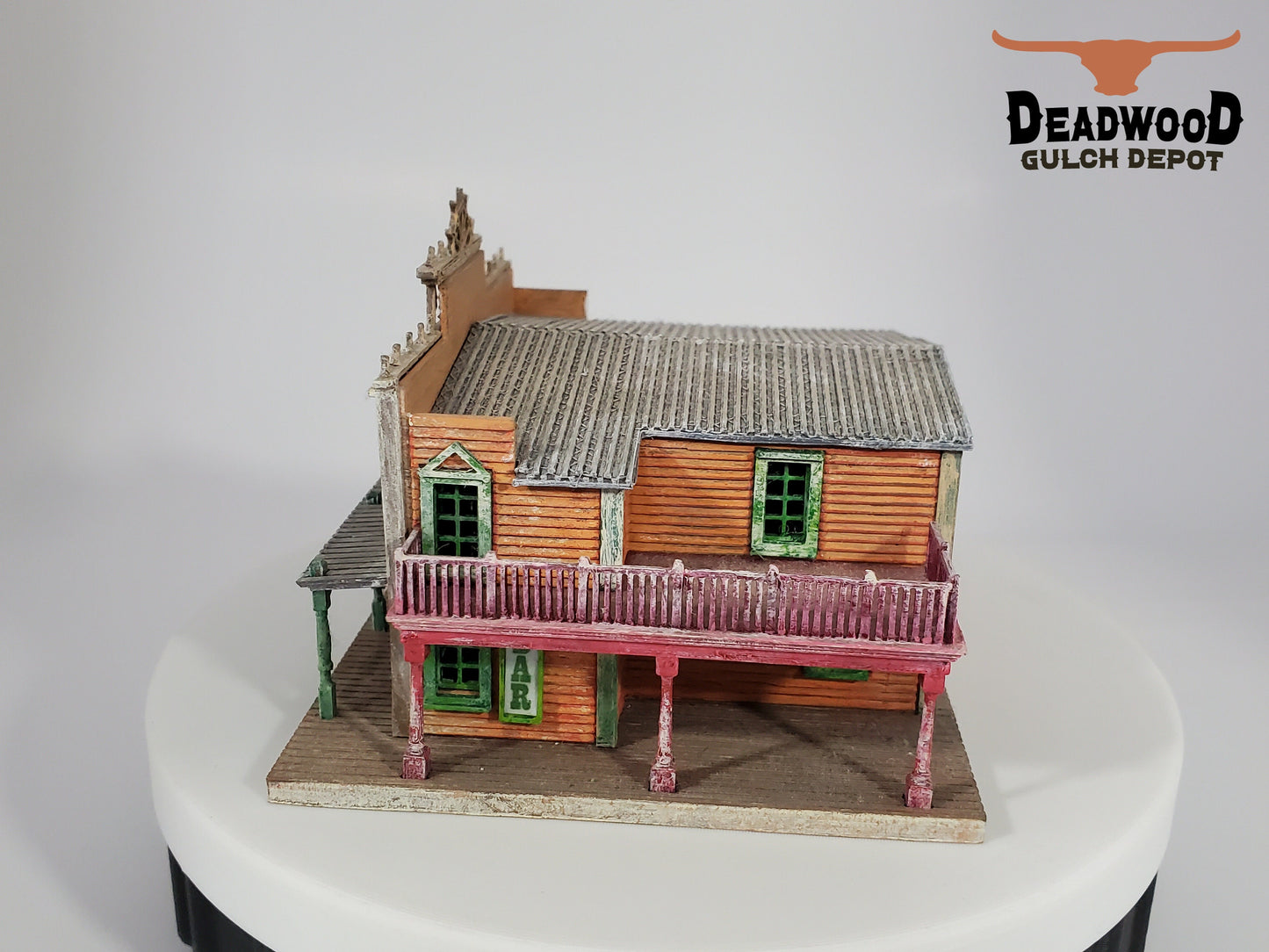 N scale 3D printed model Old Wild West building Kit-SALOON- kit with instructions Unpainted - Dioramas - Terrain - Landscapes, scenery