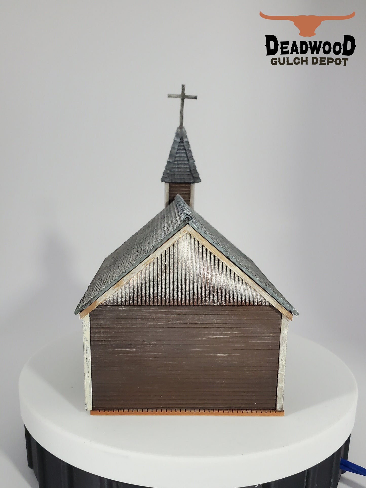 N scale Old western church - unpainted kit- with easy to follow instructions - 3D printed for dioramas, terrain, model trains, dollhouses.