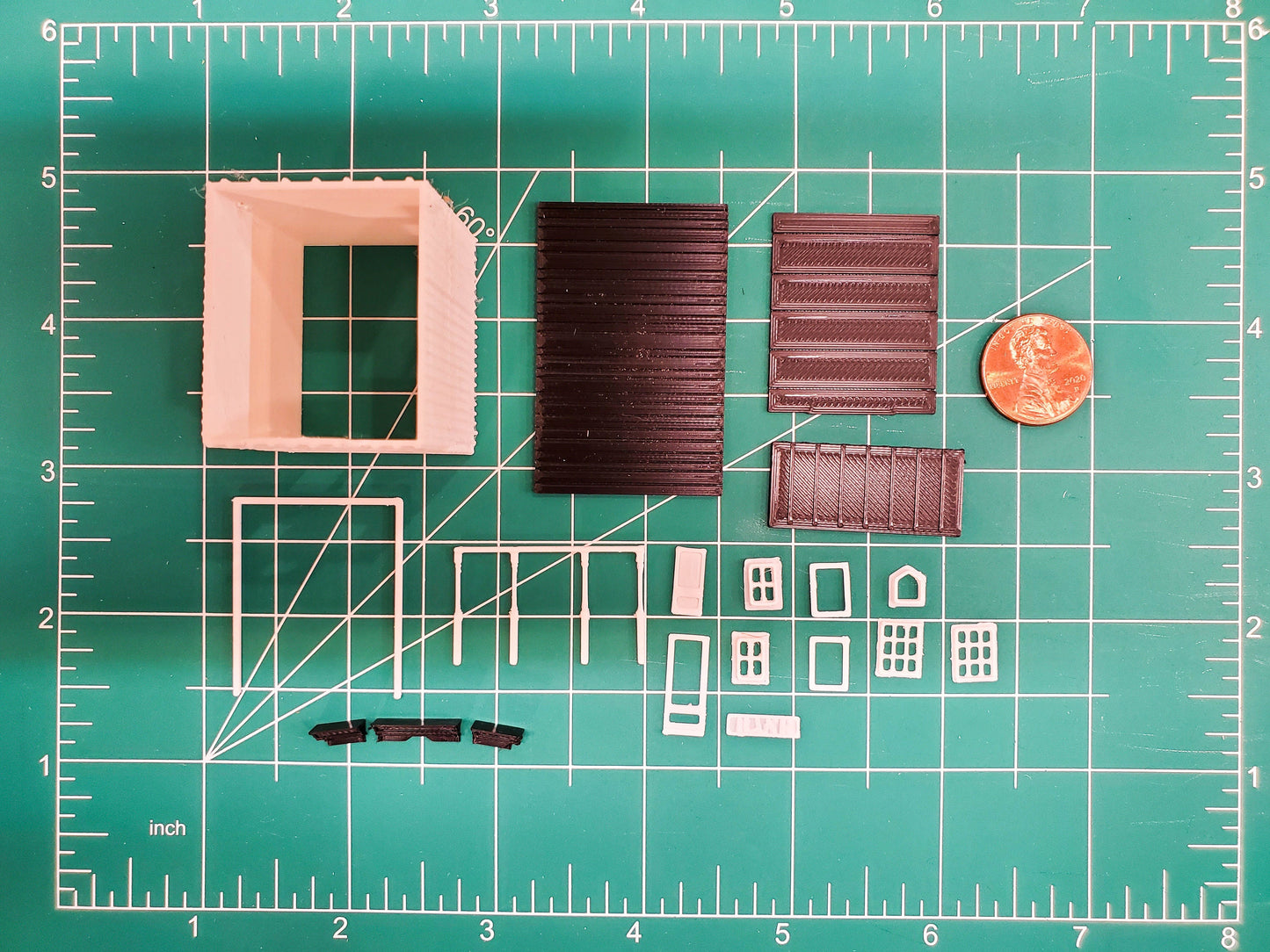 Z scale 3D printed plastic model Old wild west Pioneer building Kit-Western BANK- UN painted kit with instructions - Dioramas - Terrain
