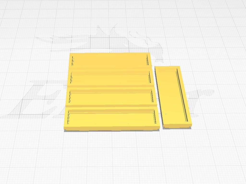 N-scale 3D printed long flower box (1:160) for dioramas, model trains, dollhouses, landscapes - unpainted, war gaming, displays, miniatures.
