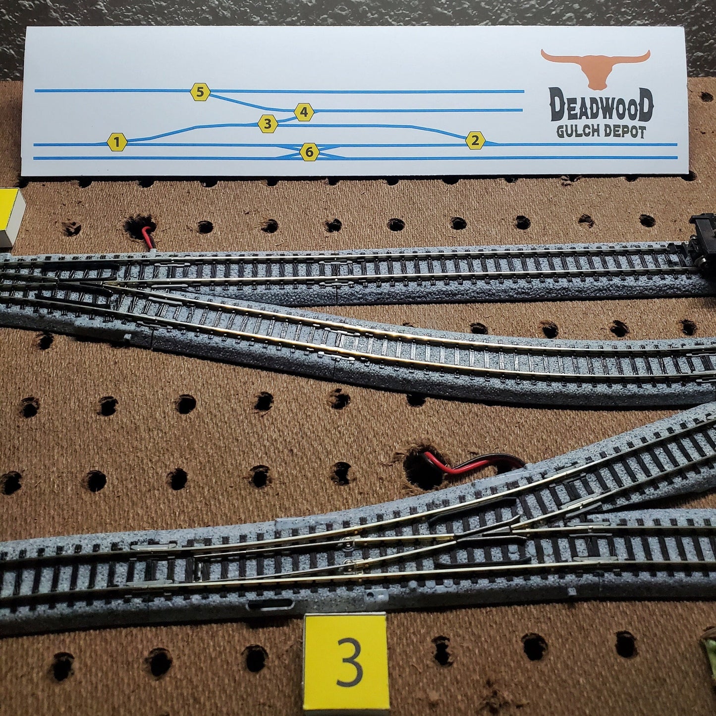 N scale track teaching tools that lets you see what switch is working with your controller - layout. Special designed aids. for all scales.
