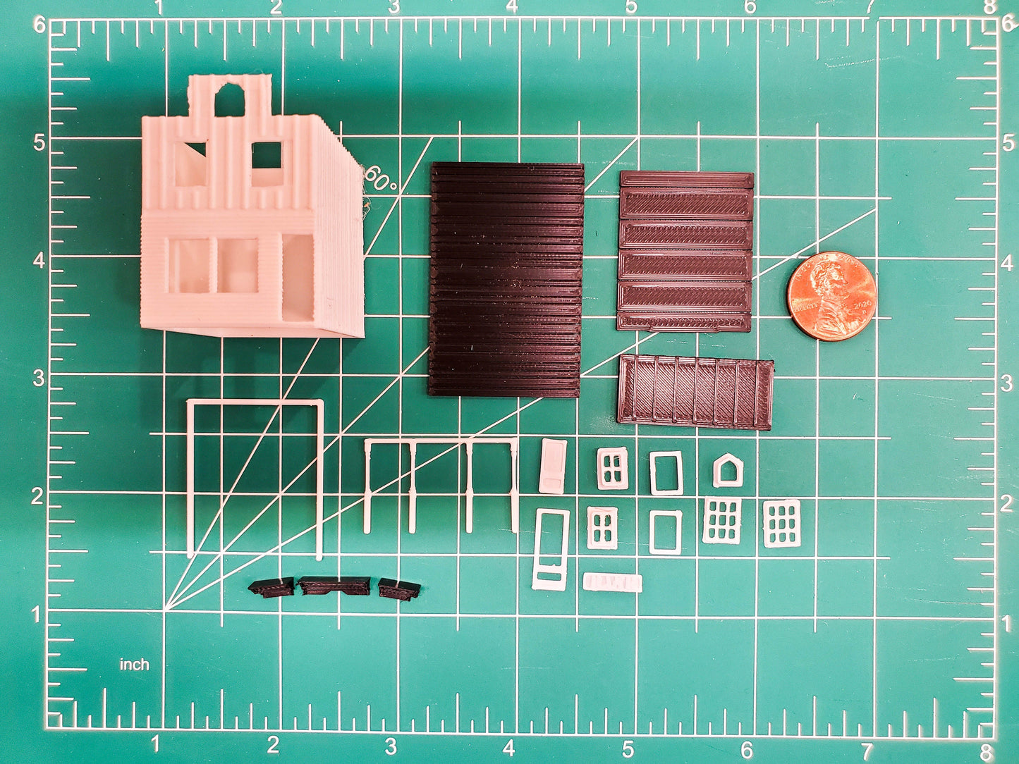 N Scale Western Bank Building Kit 3D Printed Pioneer-Era Model for Dioramas, Terrain & Layouts Unpainted w/ Instructions Included