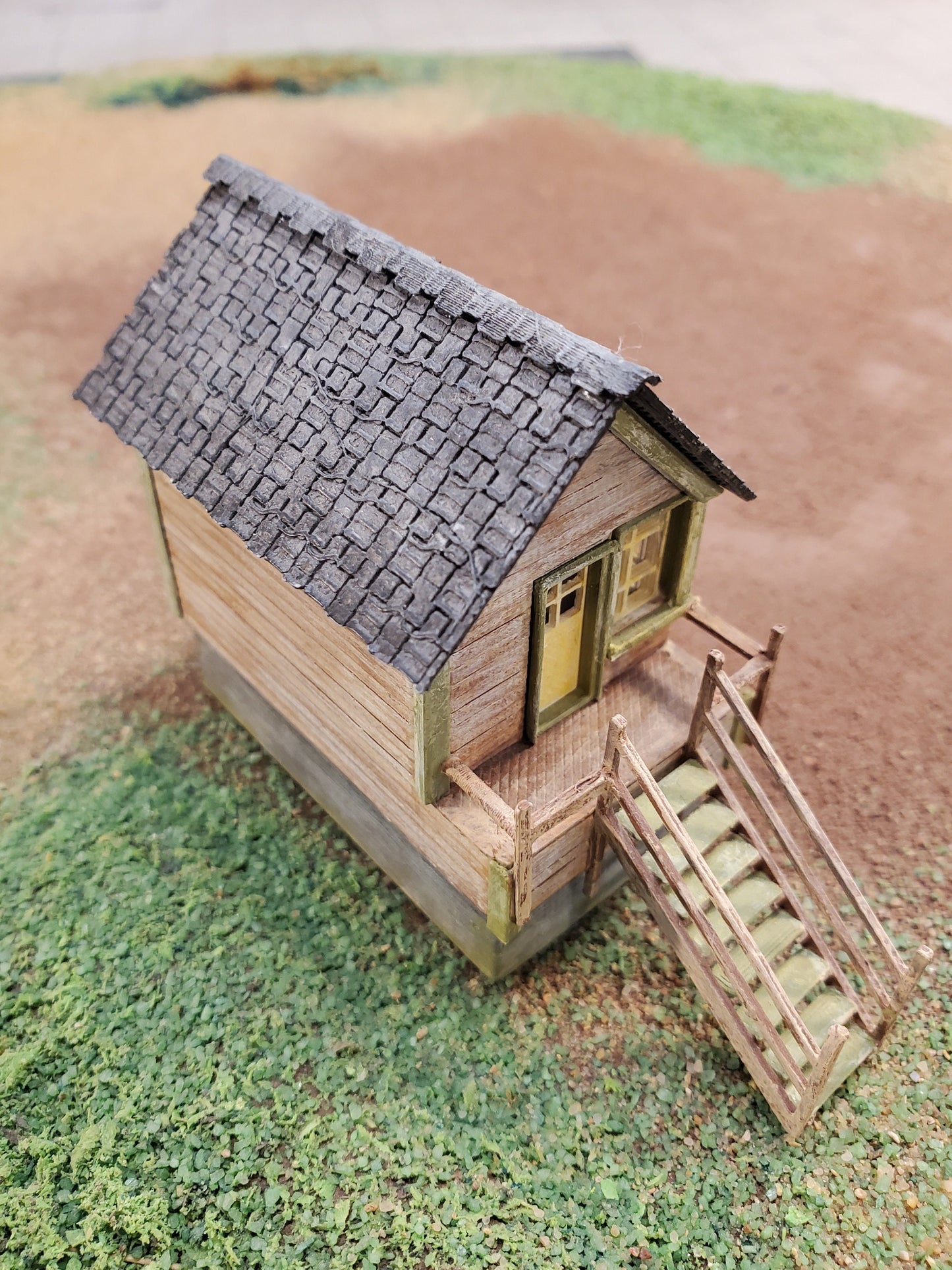 N scale 3D printed Signal Box Tower Kit. Unpainted w/ instructions for Dioramas, Terrain, War gaming, Dollhouse, Miniatures, Model trains