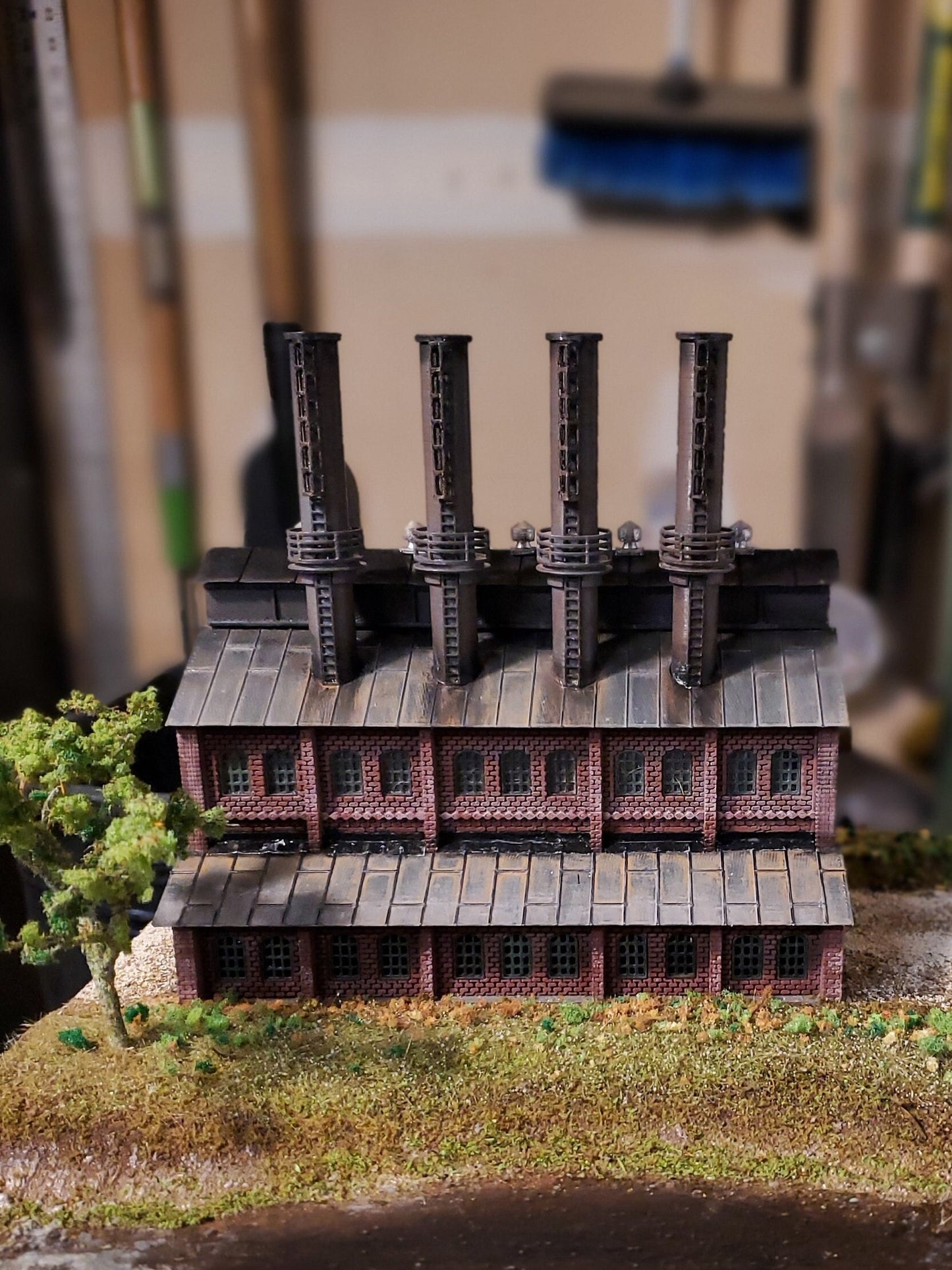 N Scale Power Plant Model Kit 3D Printed, Unpainted with Instructions
