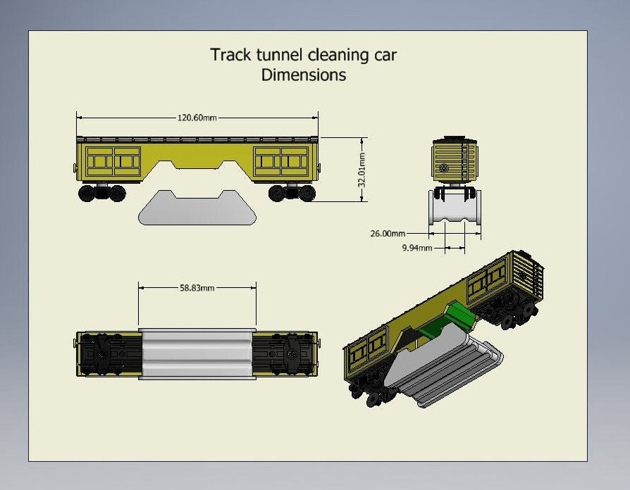 N Scale track cleaning made easy! Get our "Tunnel" Dust Buster kit with instructions for our N scale cleaner foot that is included.