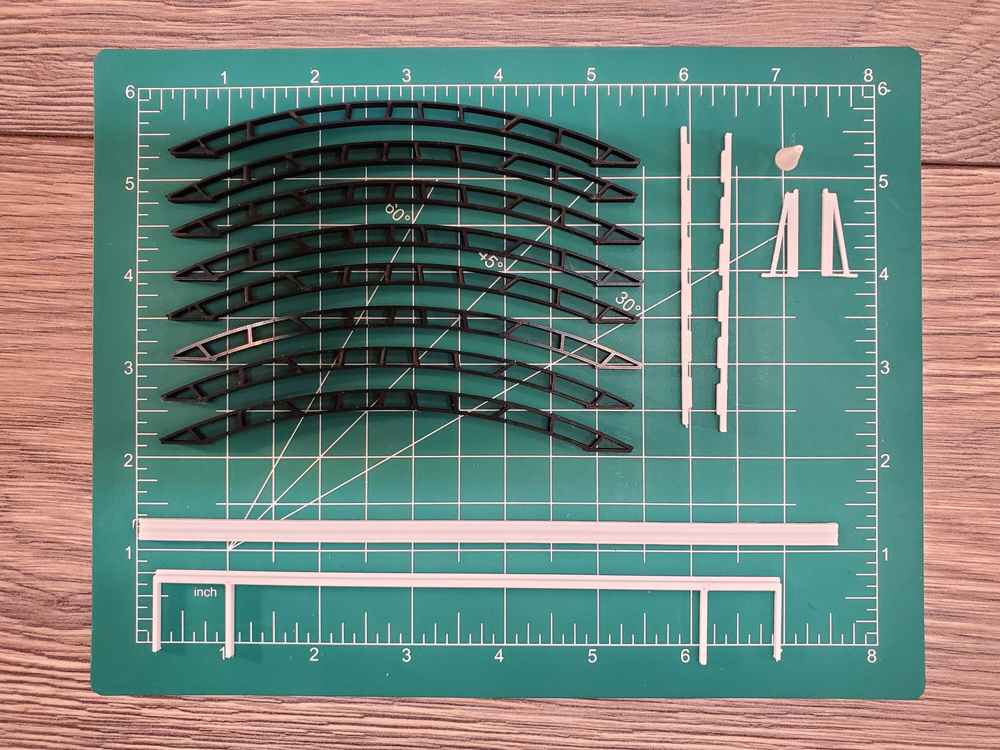 N scale 3D-printed plastic model kit Aircraft hanger kit with detailed instructions and sliding doors. Perfect for dioramas, & model trains.