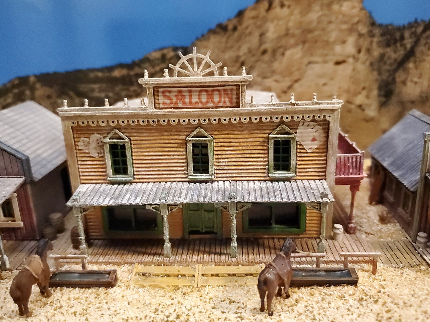 N scale 3D printed model Old Wild West building Kit-SALOON- kit with instructions Unpainted - Dioramas - Terrain - Landscapes, scenery