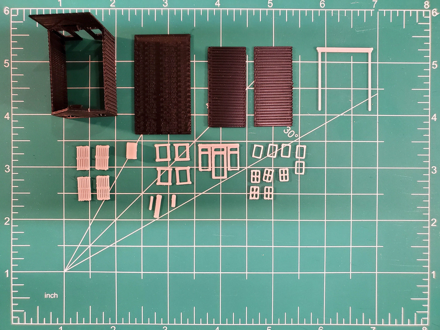 N scale Jailhouse - 3D printed plastic model western Pioneer building Kit unpainted- with instructions - Dioramas - Terrain - Model trains