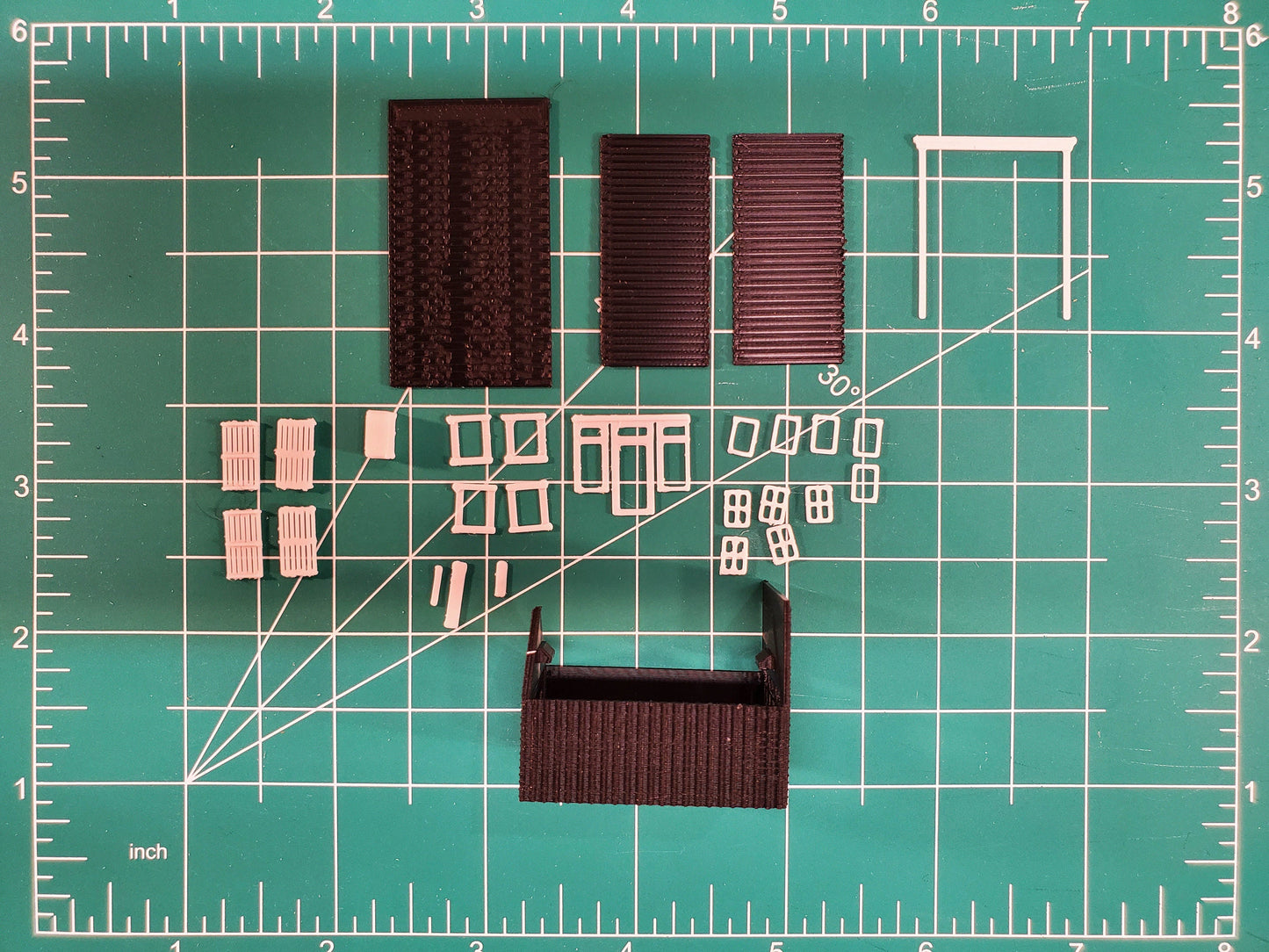 N scale Jailhouse - 3D printed plastic model western Pioneer building Kit unpainted- with instructions - Dioramas - Terrain - Model trains