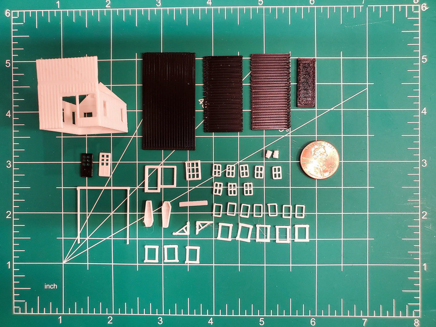 N Scale Undertaker Building Kit 3D Printed Old West Pioneer Model for Dioramas, Terrain, Mini Scenes, and Layouts Unpainted PLA