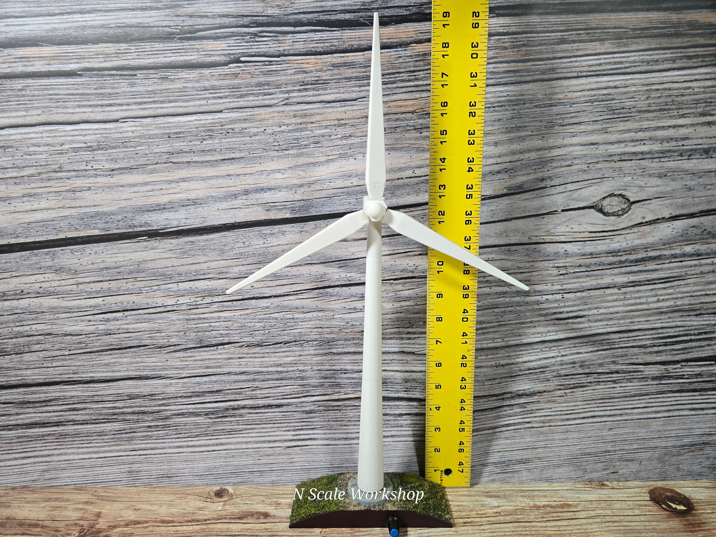 Ready-Built 19" Tall - Working wind Turbine for Display, Dioramas, conversation pieces, and miniatures. All original and one of a kind.