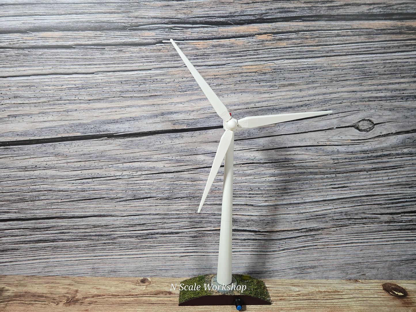 Ready-Built 19" Tall - Working wind Turbine for Display, Dioramas, conversation pieces, and miniatures. All original and one of a kind.