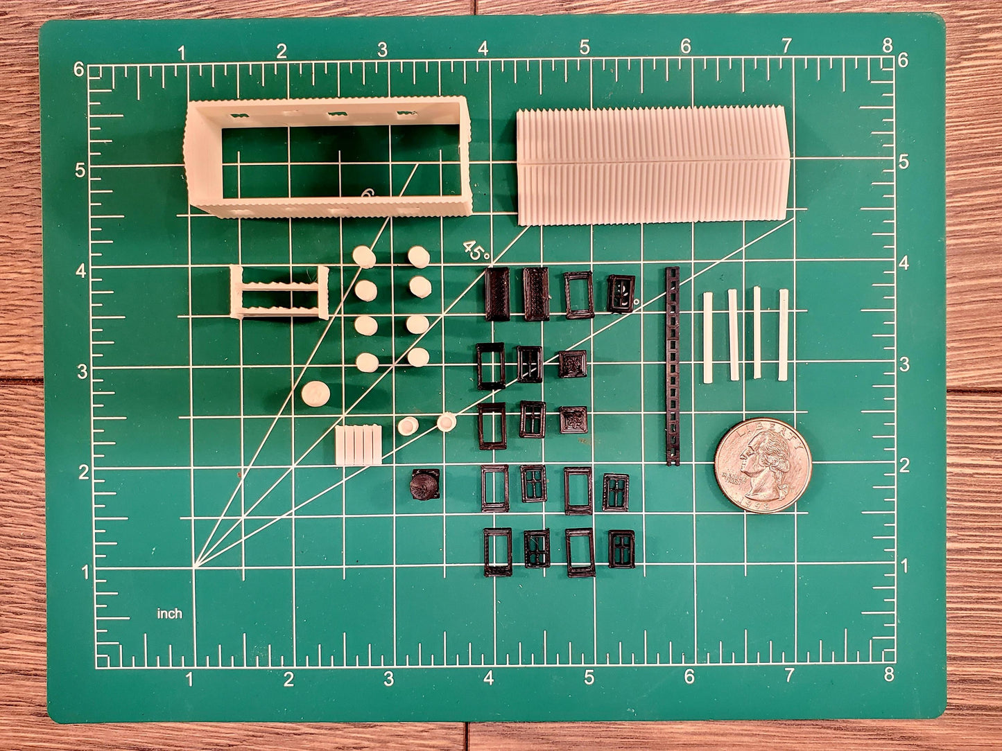N Scale Unpainted Long Metal Building Kit Perfect for Dioramas, Terrain & Layouts. Just Paint and Go! Great for Model Train Hobbyists