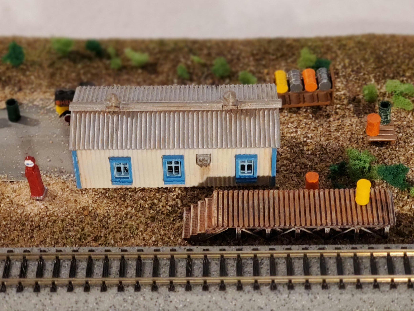 N Scale Unpainted Long Metal Building Kit Perfect for Dioramas, Terrain & Layouts. Just Paint and Go! Great for Model Train Hobbyists