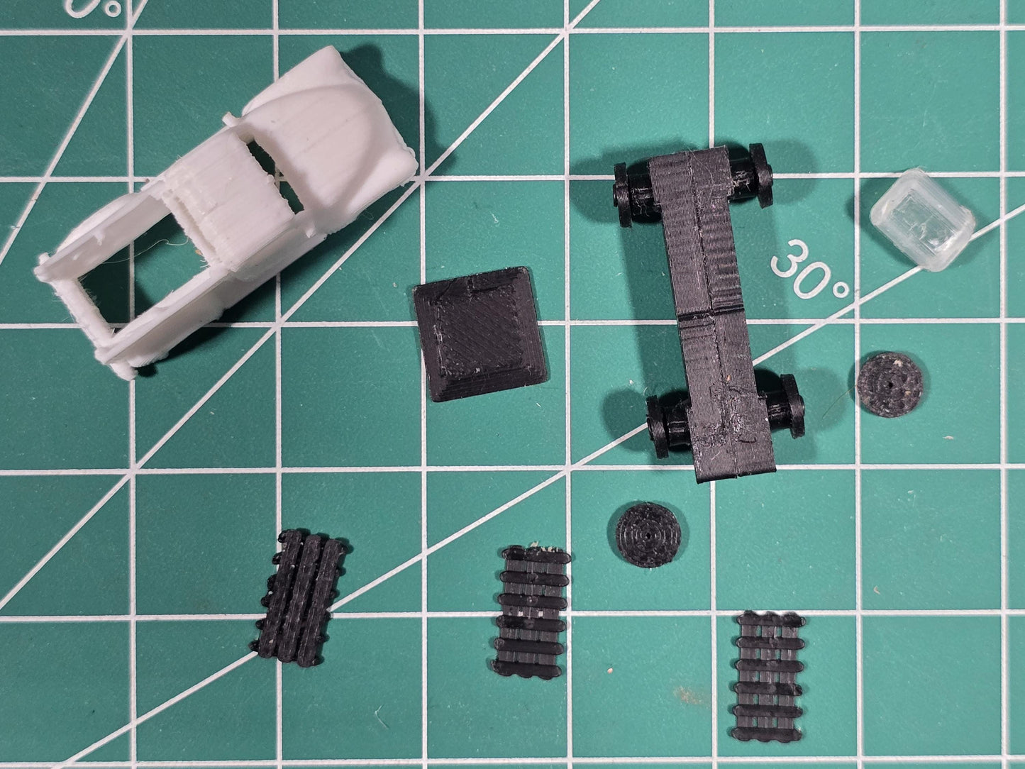 N scale 2 Ready-to-go Handcrafted 3D-Printed Apache Truck Kit - Customizable Model Railroad Accessory, Dioramas, Miniatures, Collectors