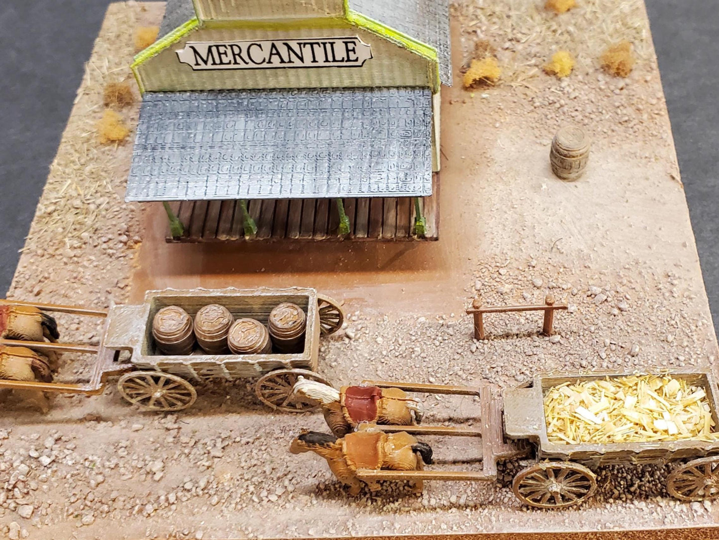 N scale MERCANTILE general store - 3D printed model Old western building Kit- Unpainted building with instructions - Dioramas - Terrain