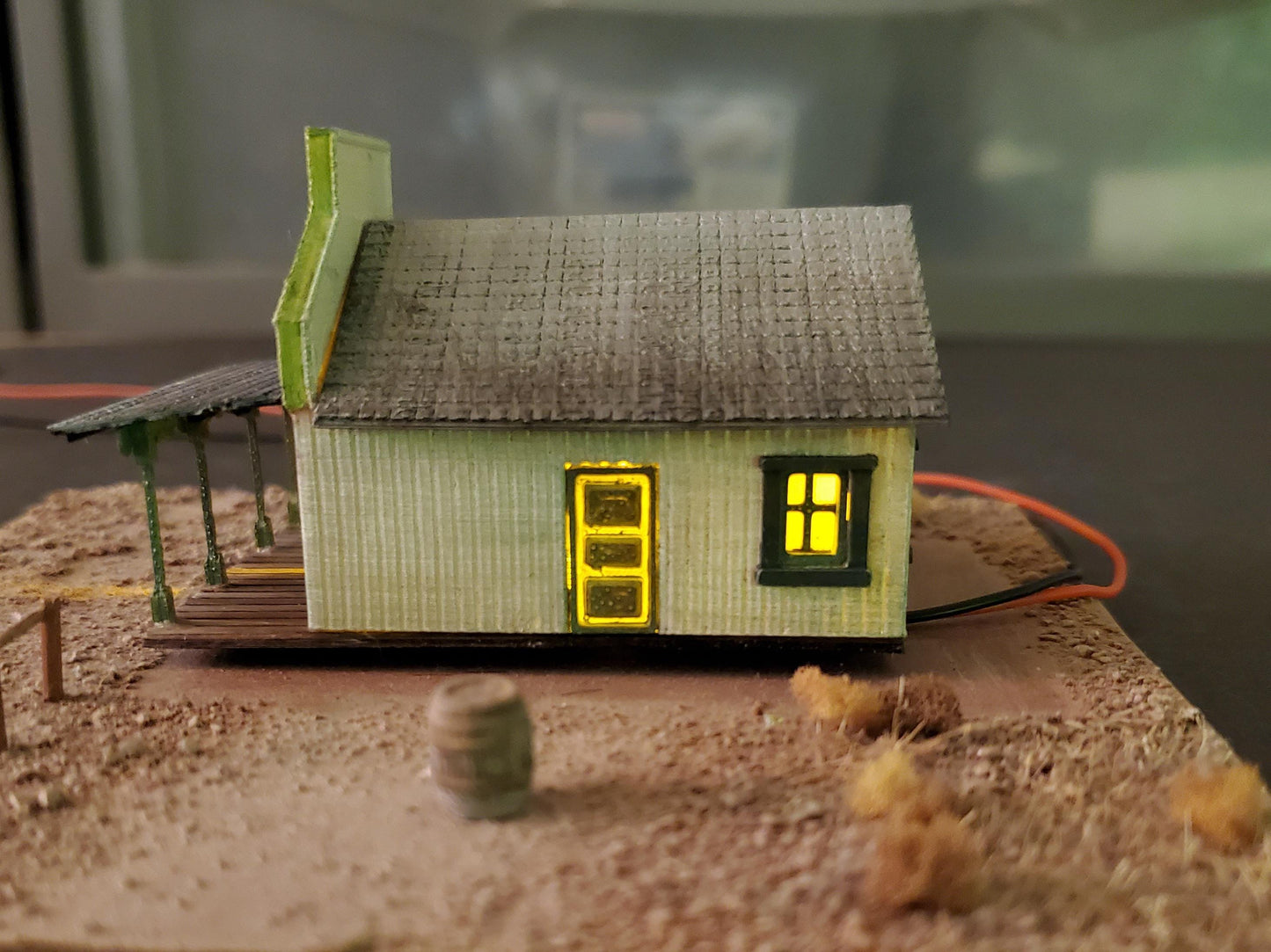 N scale MERCANTILE general store - 3D printed model Old western building Kit- Unpainted building with instructions - Dioramas - Terrain