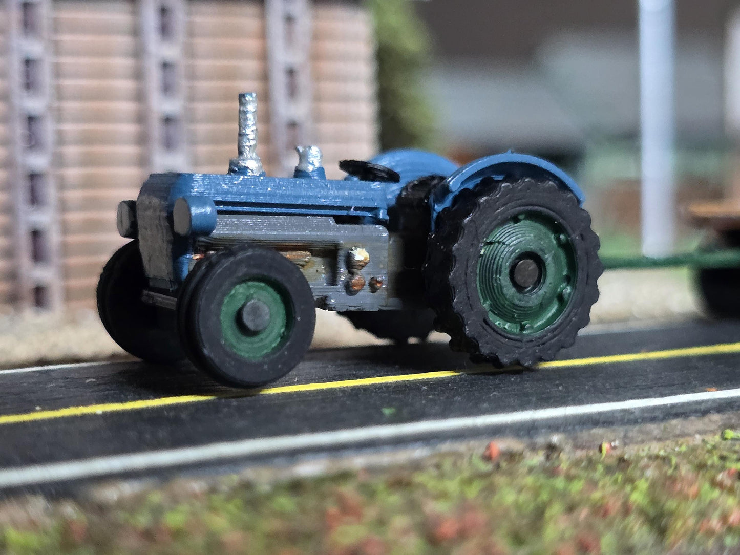 N Scale 2 Resin Farm Tractors Fully Assembled 3D Models for Dioramas, Model Trains, Dollhouses, Terrain, and Miniatures