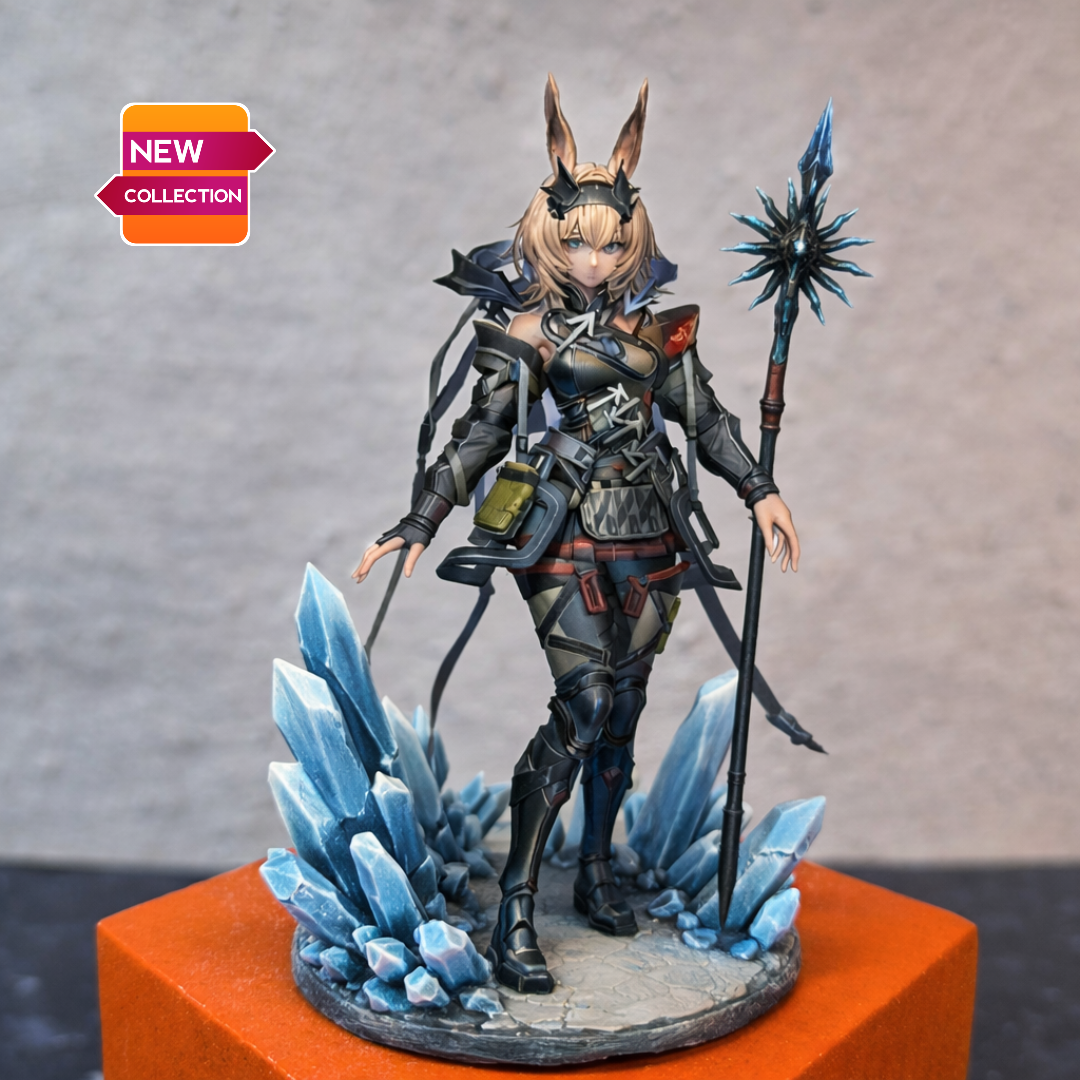 Desk Mate Collectible – Aveywenna Crystal Warden – Made-to-Order 90mm Resin Figure