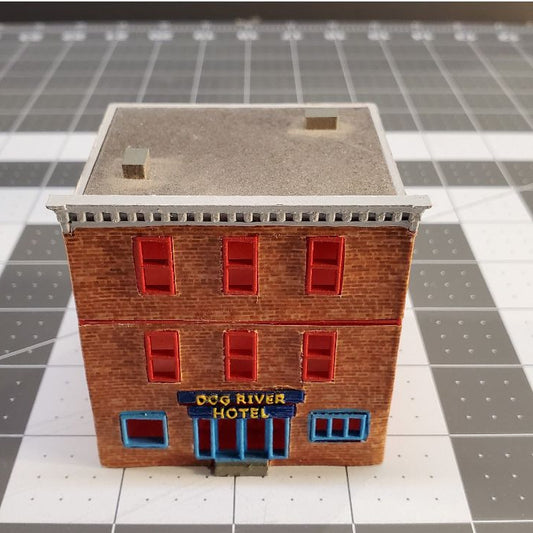 Ready Built N Scale Ready-Built Old City Hotel – Painted, Weathered, and Layout-Ready
