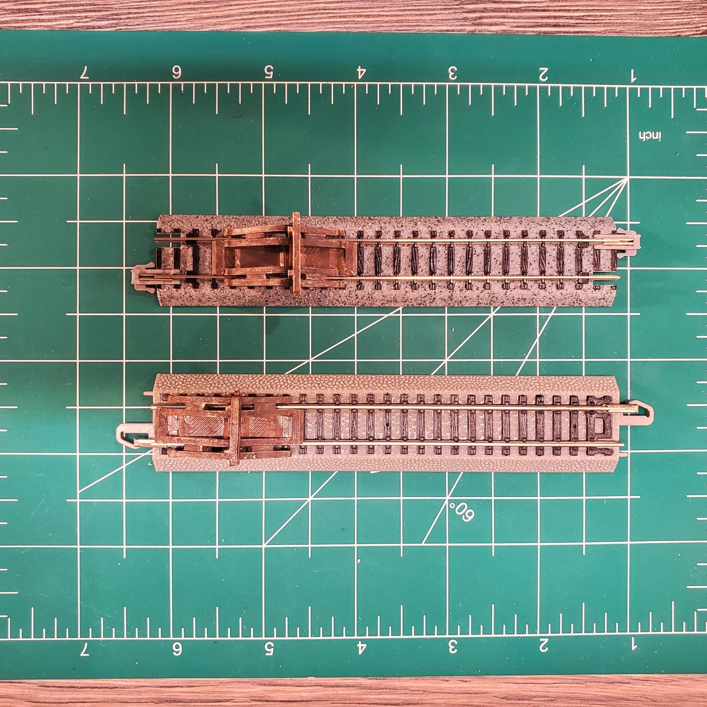 N Scale End-of-Line Train Bumper Stop – Solid Resin Pair for Layouts & T-Track Displays