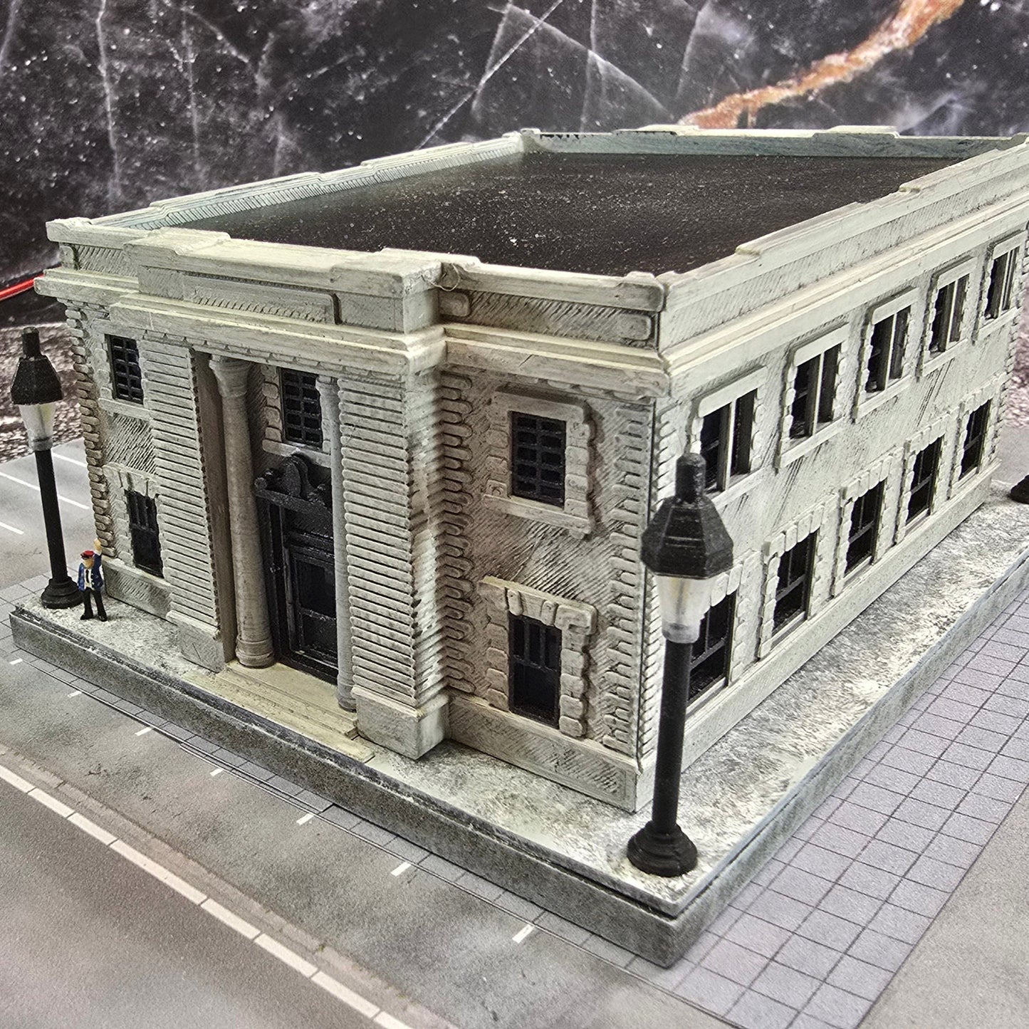 N Scale Historic Meriden Post Office (1909) – Ready-Built Beaux-Arts Miniature for Model Railroad Layouts & Dioramas