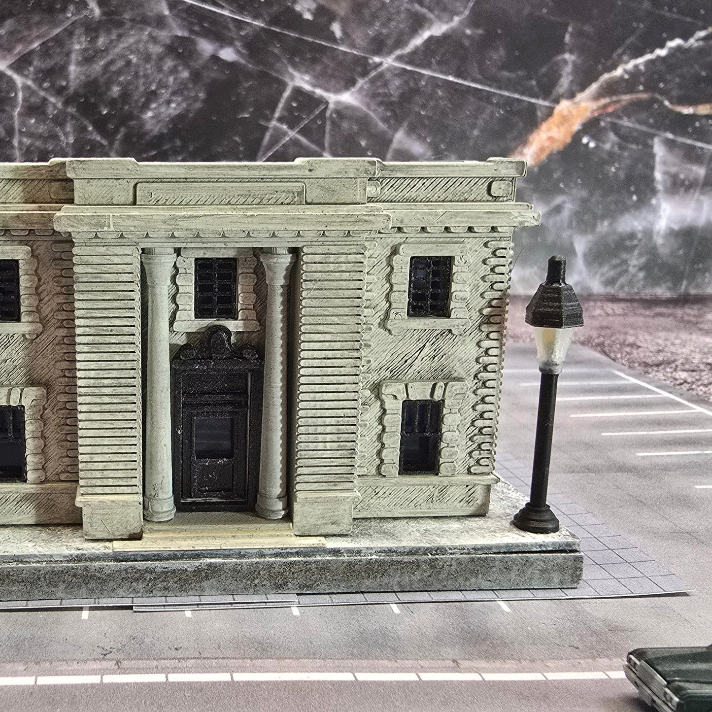 N Scale Historic Meriden Post Office (1909) – Ready-Built Beaux-Arts Miniature for Model Railroad Layouts & Dioramas