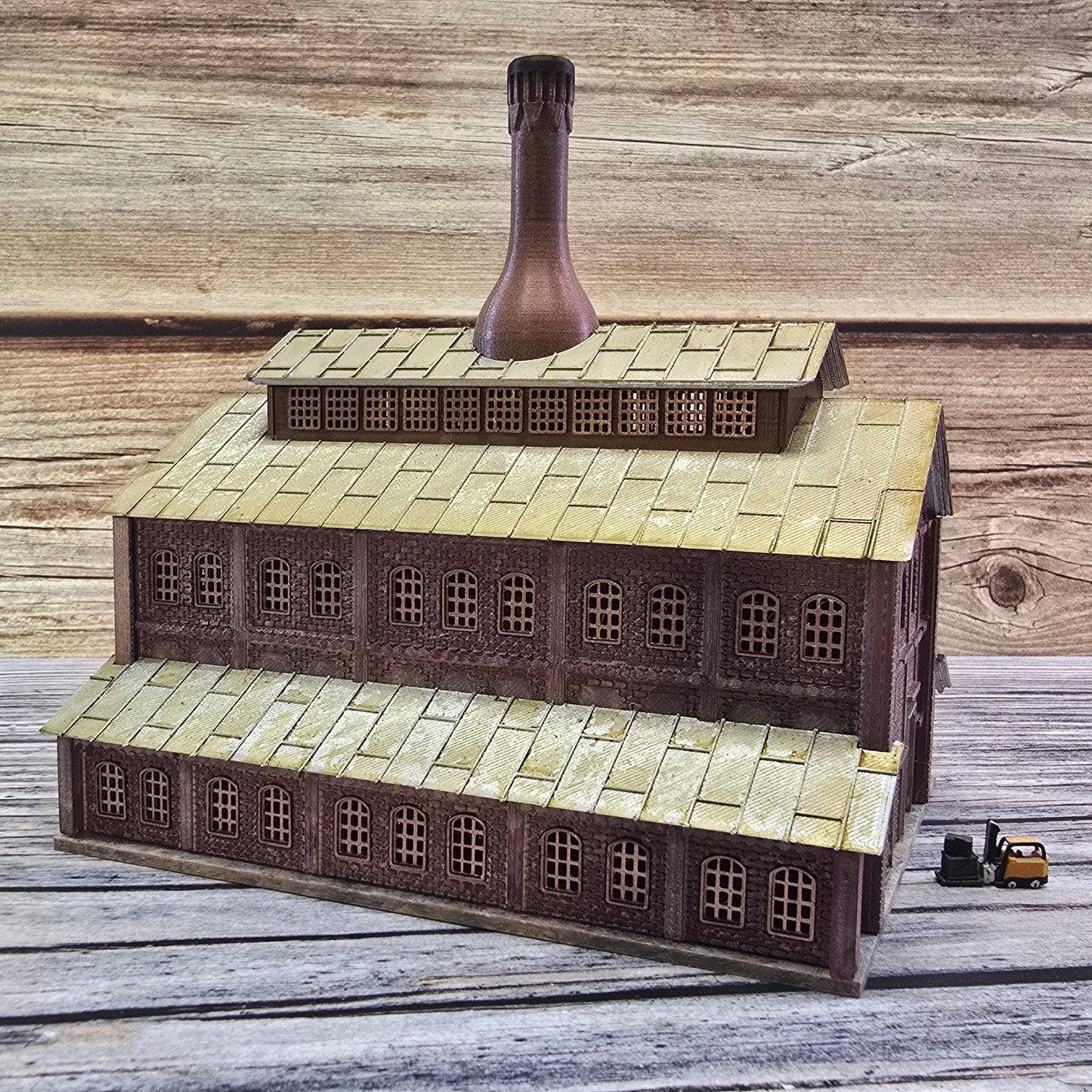 N Scale Jeannette Glass Factory Kit – 3D Printed Industrial Landmark | Resin & PLA | Dioramas, Layouts, Miniatures